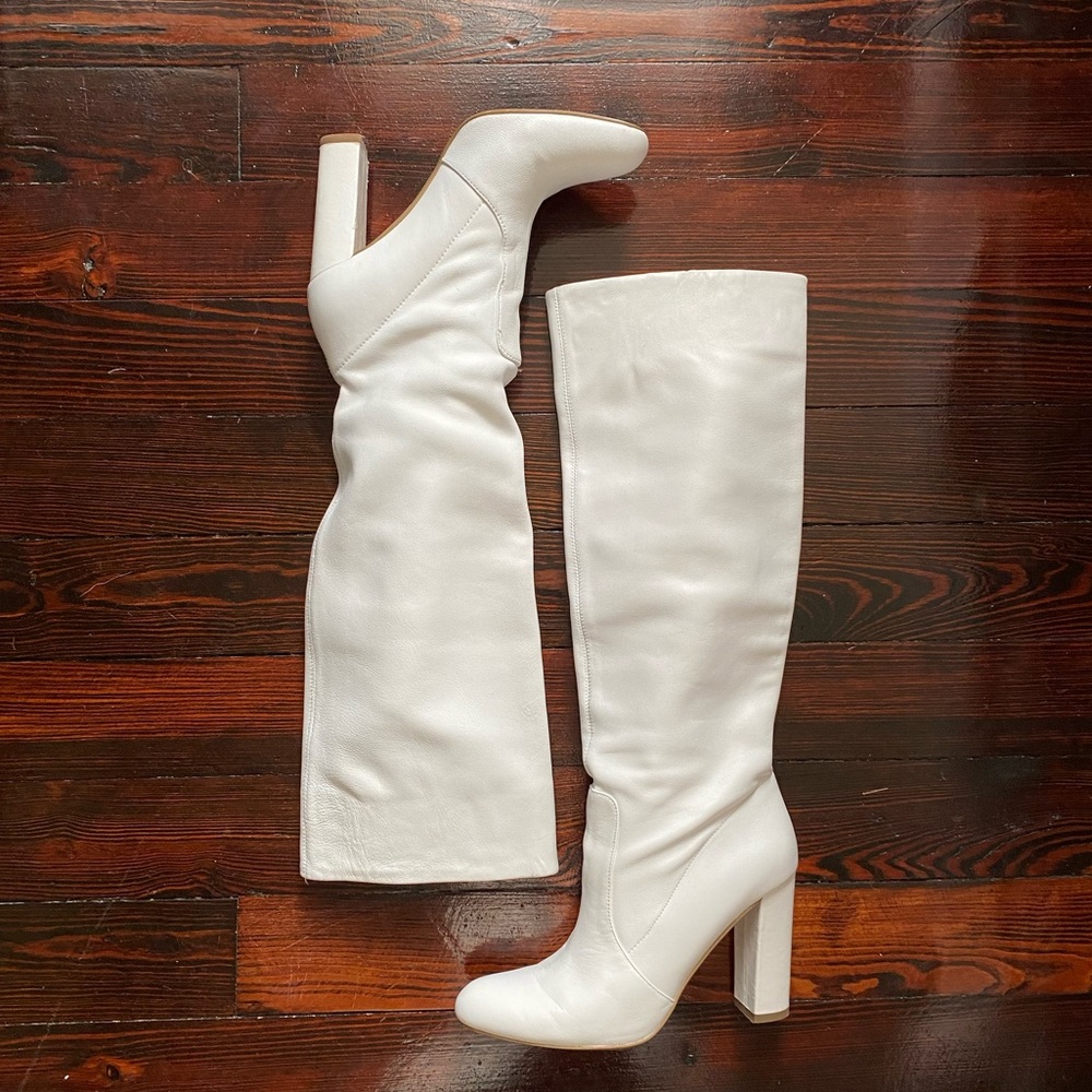 Steve Madden Eton real leather knee boots 8.5